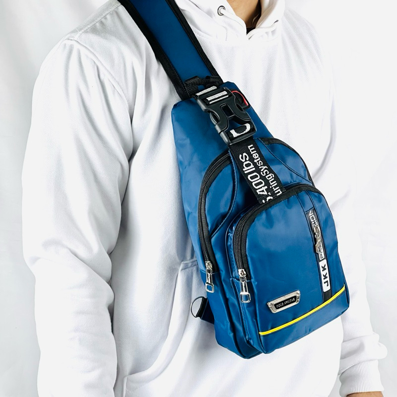 POLO AMSTAR - Slingbag Tas Selempang Bahan Nilon Parasut tas Pria Wanita