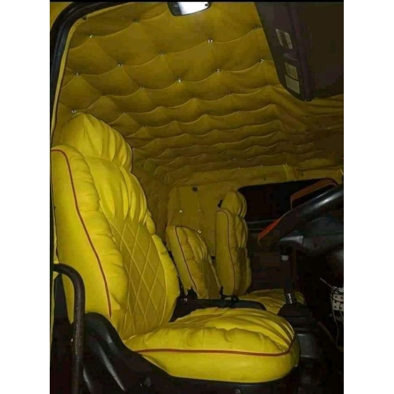sarung jok mobil hino 500 lohan fuso giga tronton full interior motif sofa