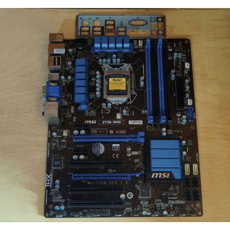 MOTHERBOAD MSI Z77A-G43 , LGA 1155 PCI''EXPRES''3.0 / 4 SLOT RAM DDR3