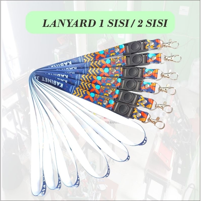LANYARD ID CARD CUSTOM PRINTING SUBLIM BAHAN TISU TALI LANYARD ID CARD GANTUNGAN NAME TAG