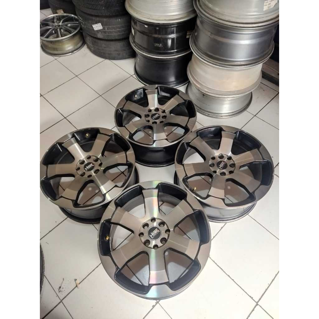 velg mobil second HSR SOUND ring 17 baut 4x100/114,3 untuk yaris jazz livina kijang