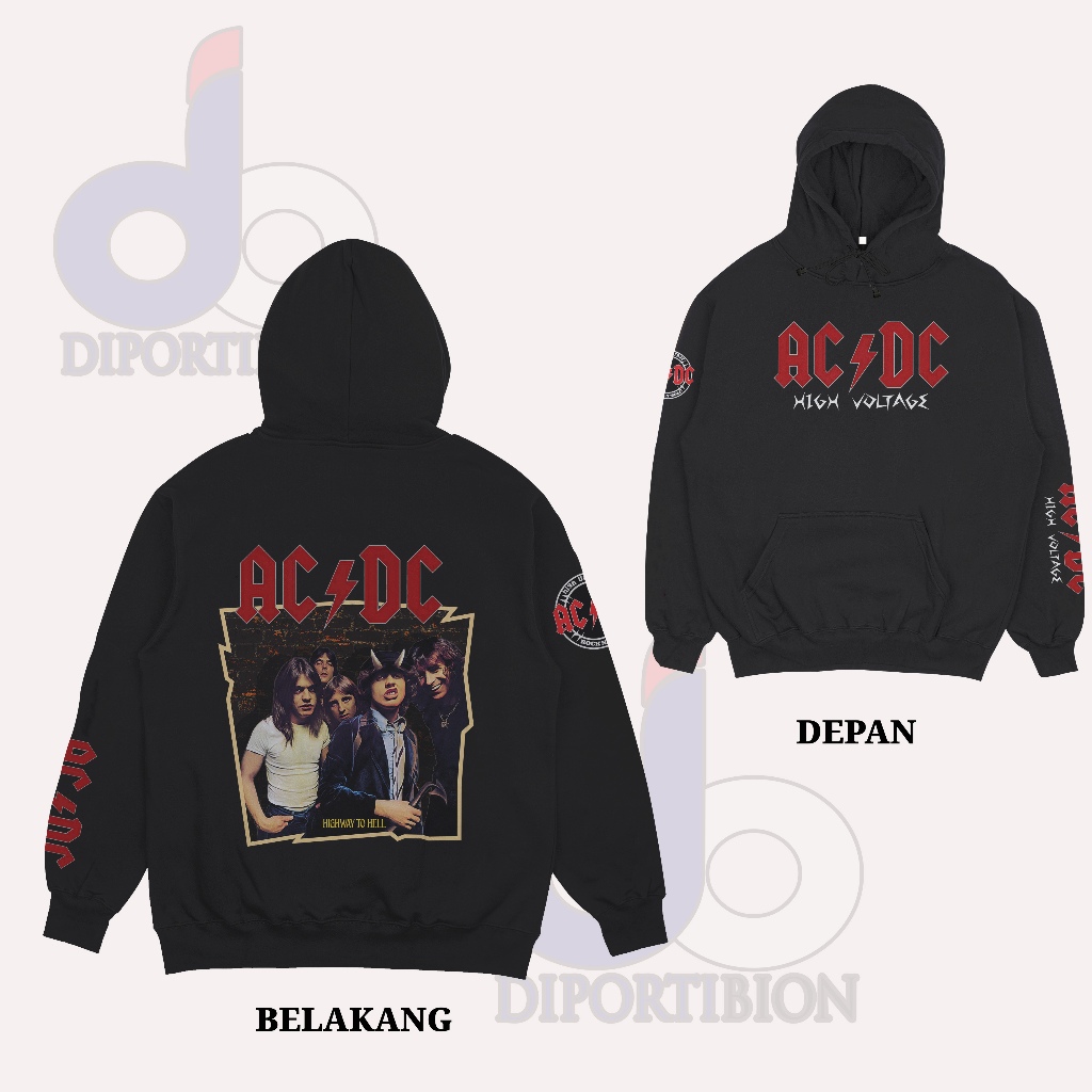 Hoodie Jumper ACDC High Voltage / Hoodie Jumper AC DC