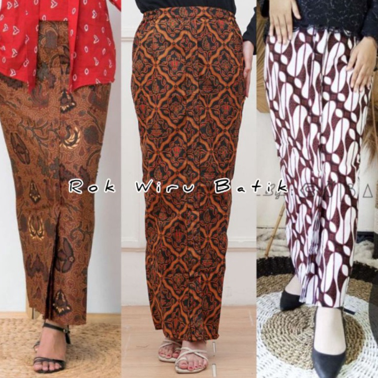 ShareNow ROK BATIK WIRU SPAN PREMIUM L XL XXL / ROK BATIK BAWAHAN KEBAYA