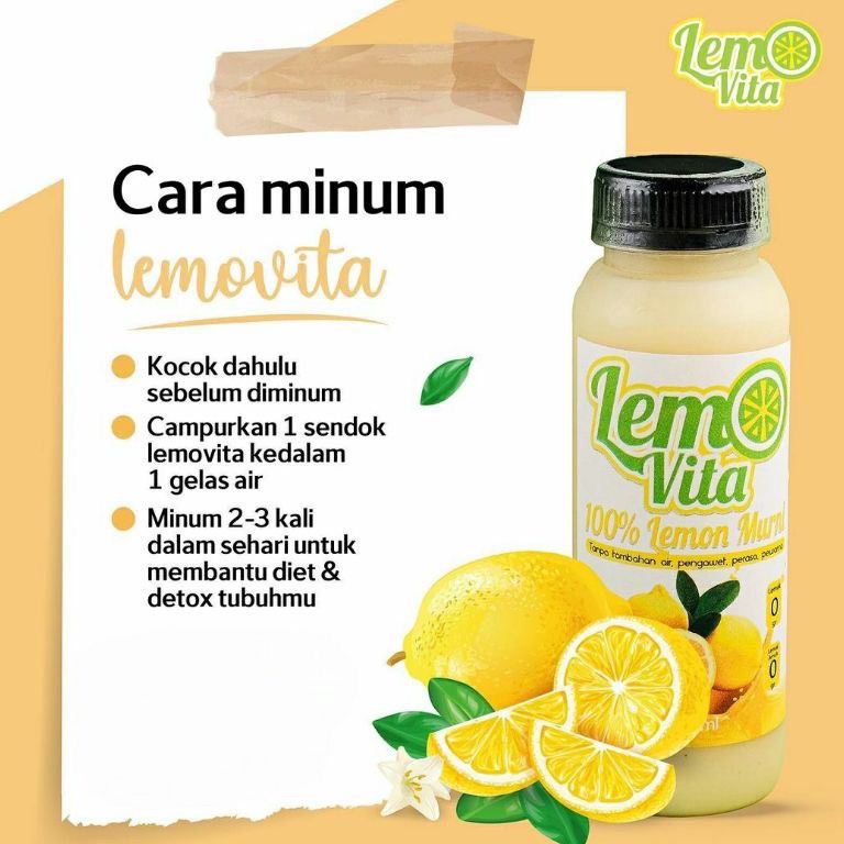 

[✣K91&] Sari Lemon Lemovita 250 ML - Jus Lemon Murni BPOM Order lagi