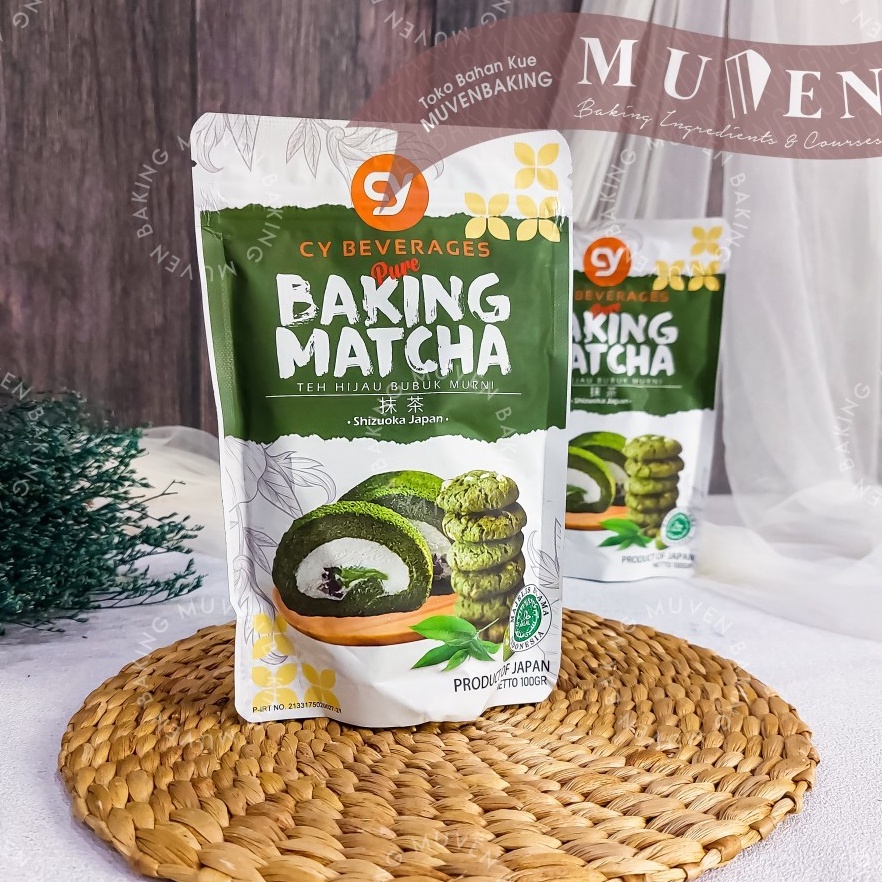 

[✣J76(] CY BAKING MATCHA POWDER 100 GR / BUBUK MATCHA MURNI JEPANG Baru Restok