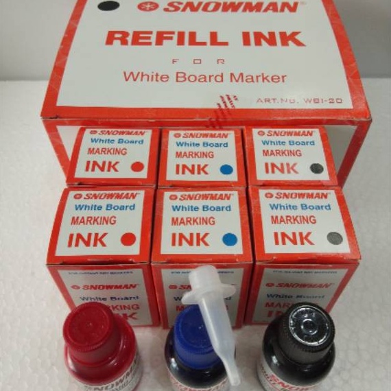 

ᶘᵒᴥᵒᶅ TINTA SPIDOL WHITEBOARD SNWOMAN / SNOWMAN WHITE BOARD MARKING INK / REFFIL SPIDOL ➝