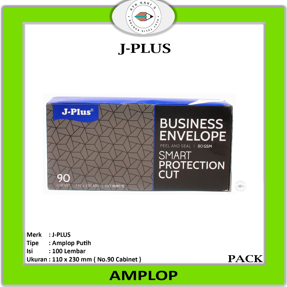 

Stock banyak J-PLUS - Amplop No.90 Biru 80 gsm - Pack ZFE