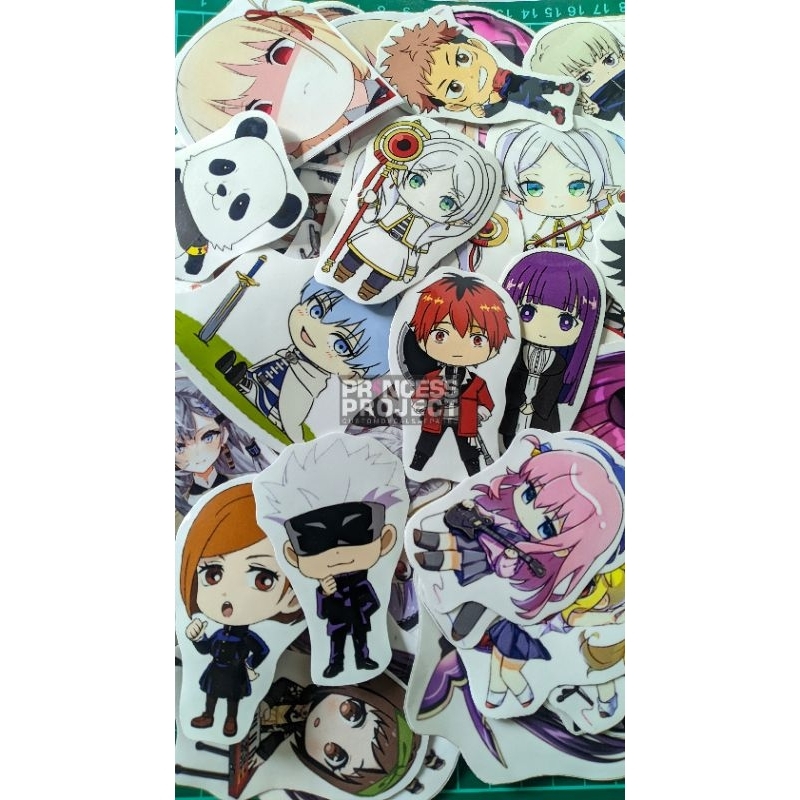 

Stiker Anime Custom Pre Order Tahan Air Tidak Luntur (isi 5pcs)