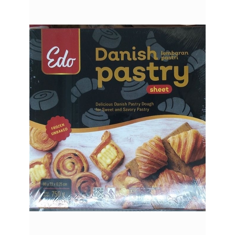 

Edo Danish Pastry Sheet ( Kulit Pastry Untuk Cromboloni ) | Berat Bersih 750gr