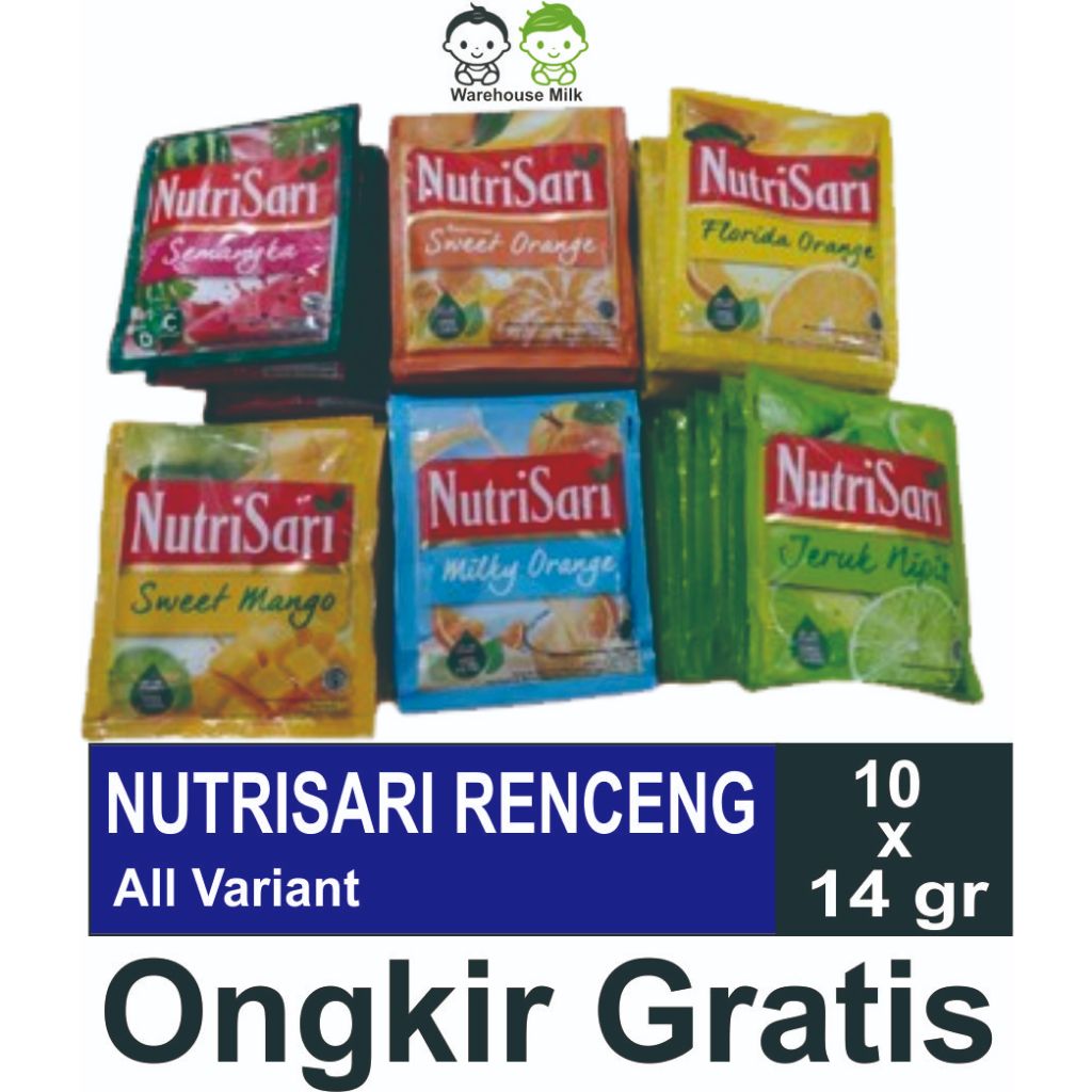 

Nutrisari renceng isi 10 x 14 gr, All Variant