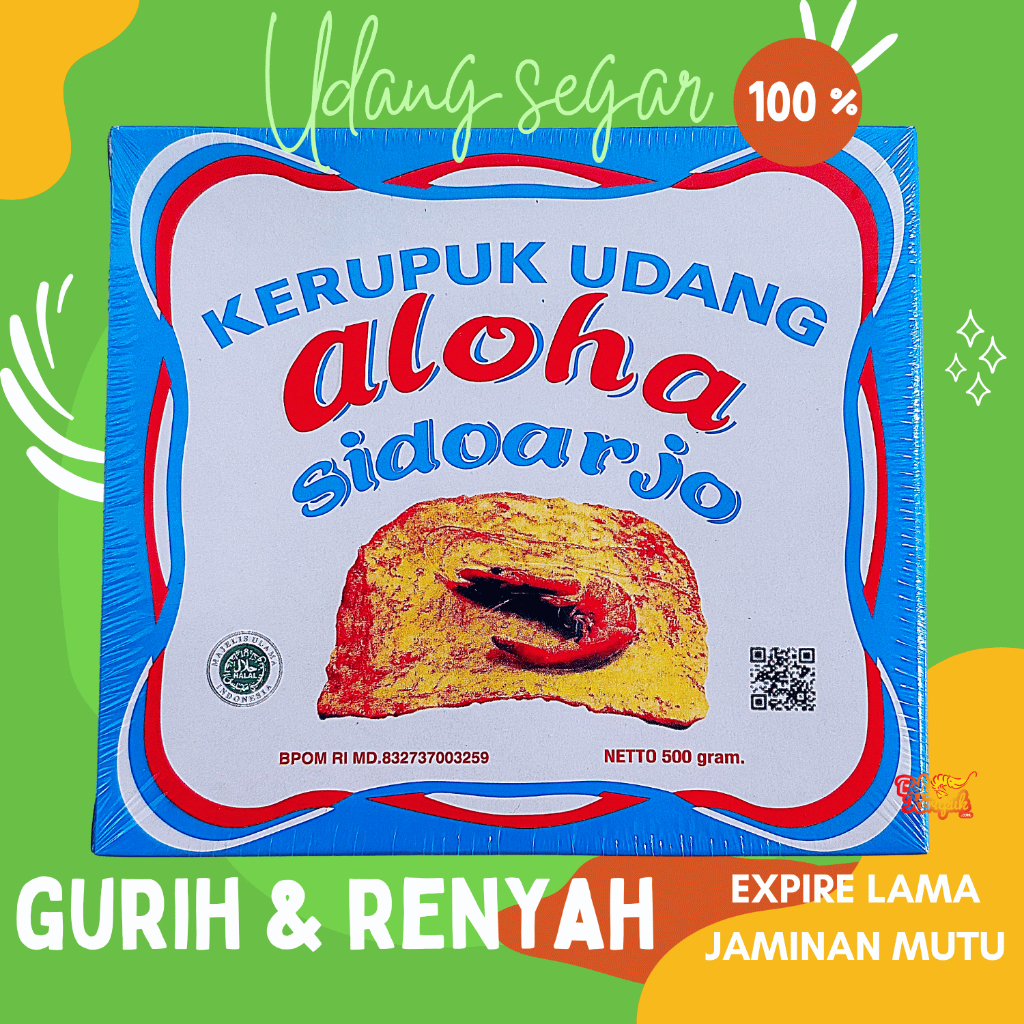 

ALOHA BARU SUPER EXTRA Kerupuk Udang Mentah 500g Krupuk Udang