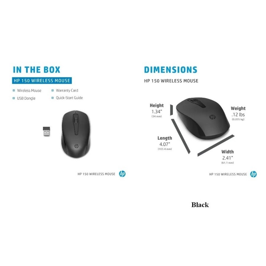 HP 150 Mouse Wireless untuk Windows 11, Windows 10