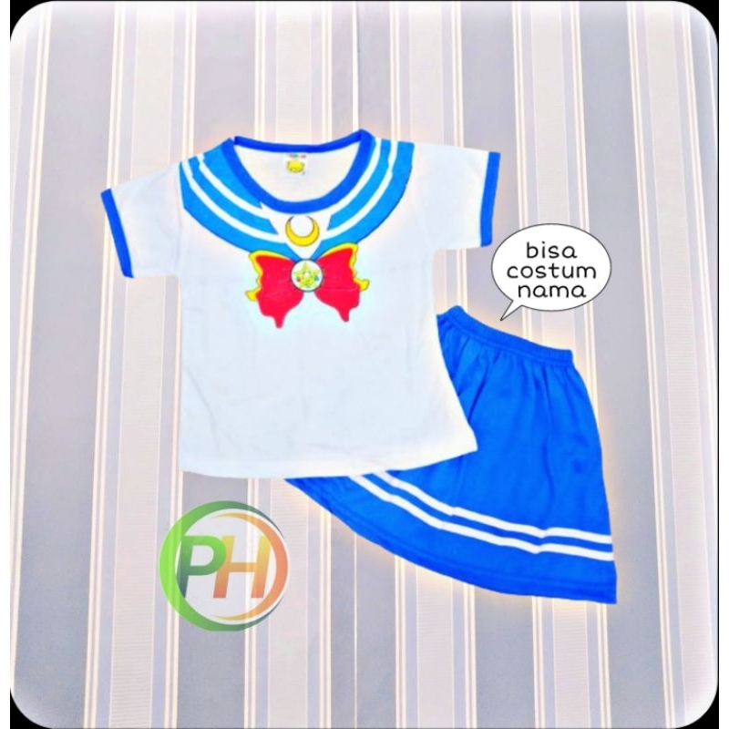 setelan seragam sekolah TK jepang sairomon anak anak cewek