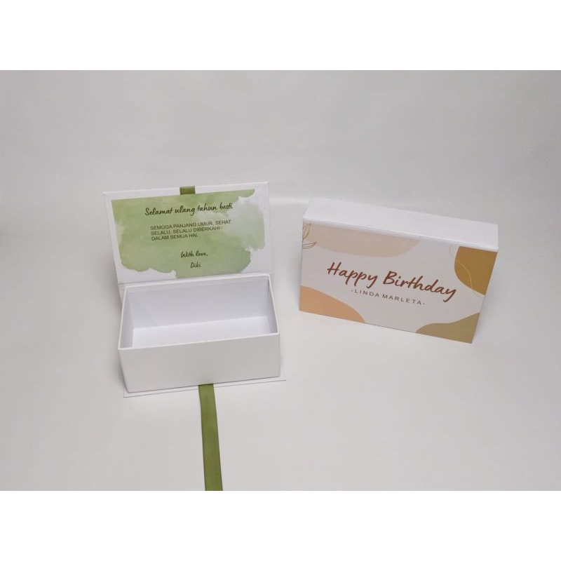 

BOX BIRTHDAY/ KOTAK KADO CUSTOM TULISAN