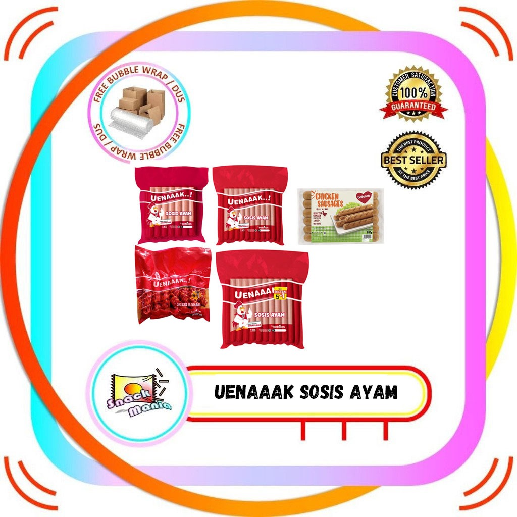 

Belfoods Uenaaak Sosis Ayam dan Bakar 200 gr | 345 gr | 475 gr | 950 gr