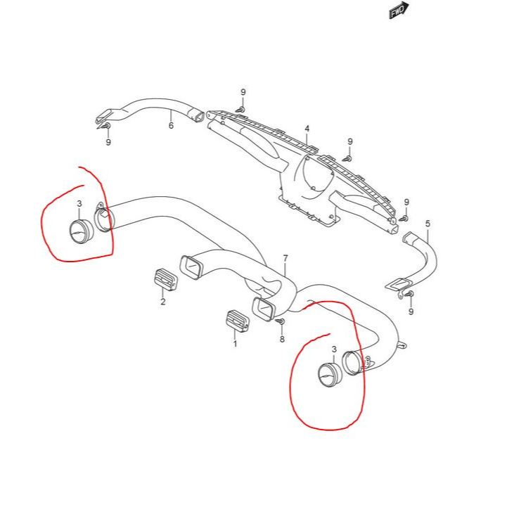 kisi kisi ac suzuki ignis asli sgp