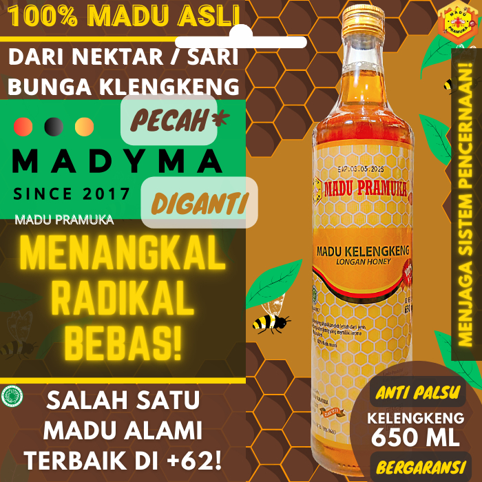

Madu Pramuka Kelengkeng Longan Honey 650 ml 650ml Alami Pure Natural Raw Honey Nusantara Kepulauan Indonesia
