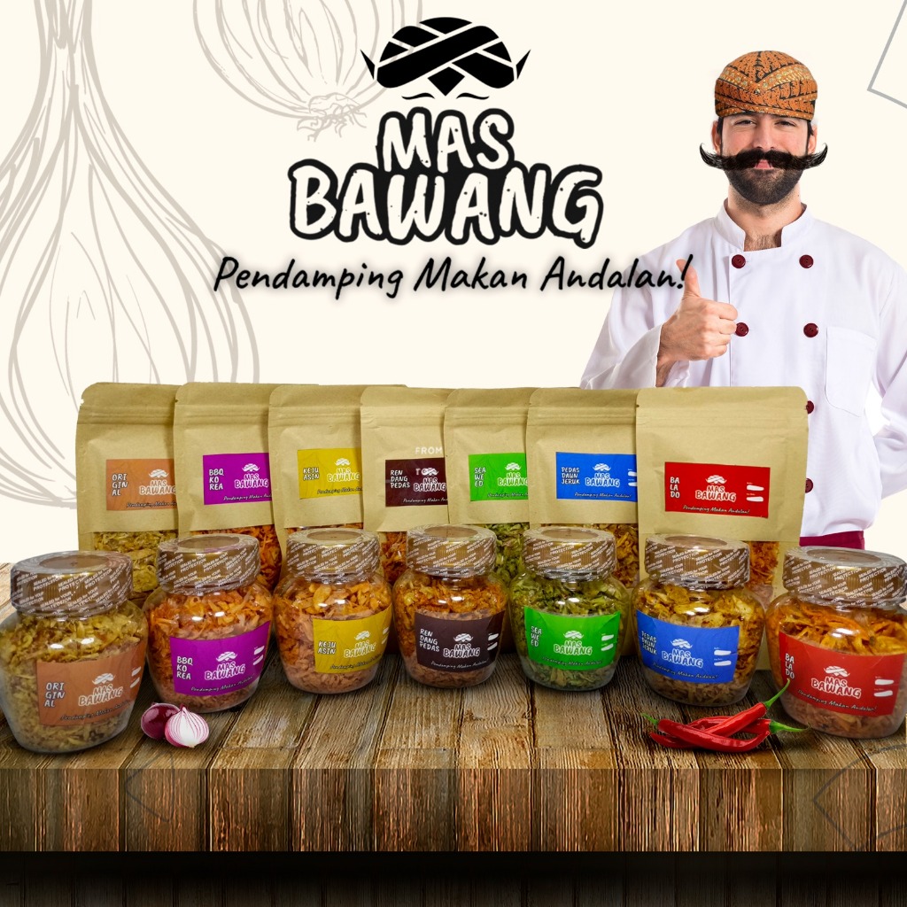 

BAWANG GORENG ANEKA MACAM-MACAM RASA BY MAS BAWANG