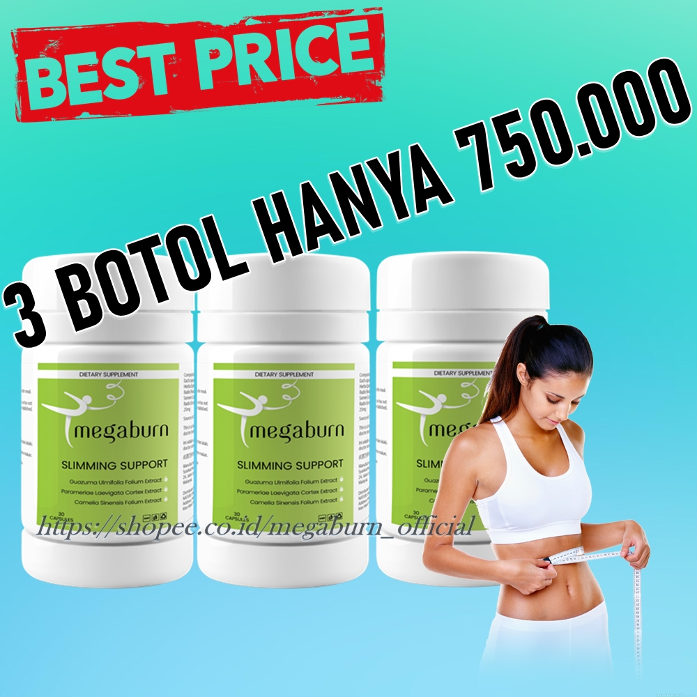 Paket 3 Botol Megaburn Slimming Capsul | Megaburn Official