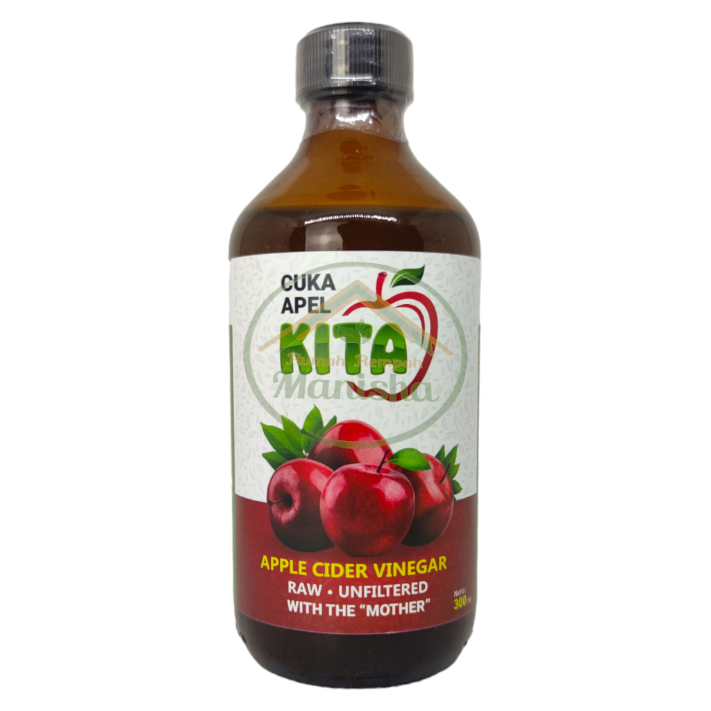 

Cuka Apel Kita 300ml - Apple Cider Vinegar - Raw Unfiltered With The "Mother" (Sari Apel Alami)