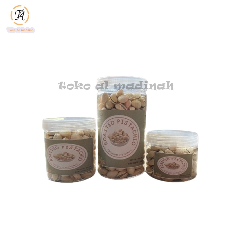 

Kacang Pistachio Panggang / Fustuk / Pistachio Kemasan Toples