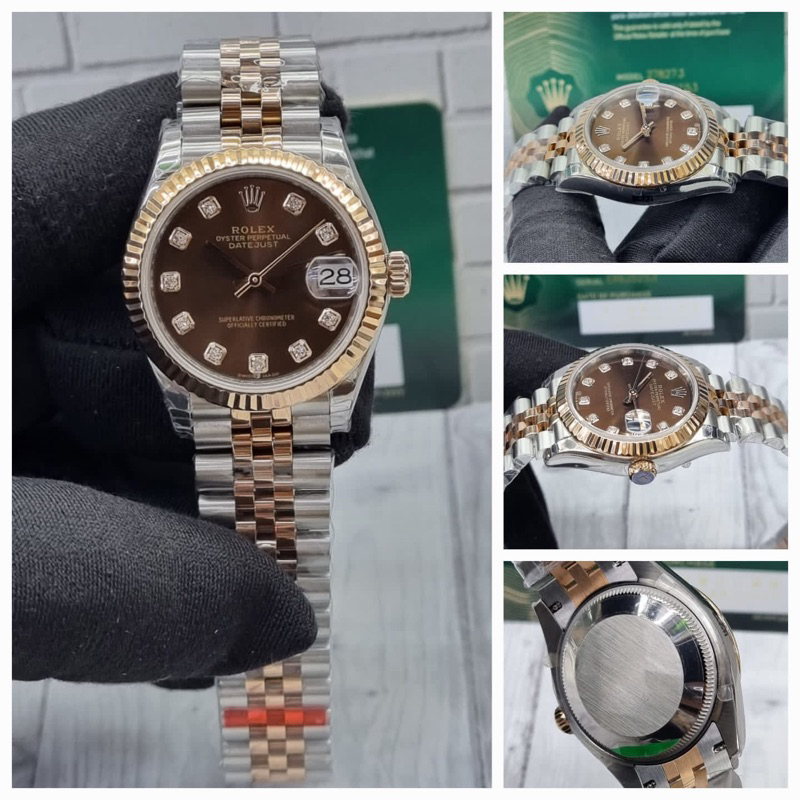 Jam Tangan Wanita Rolex Datejust 31mm Chocolate Dial 1:1 SWISS
