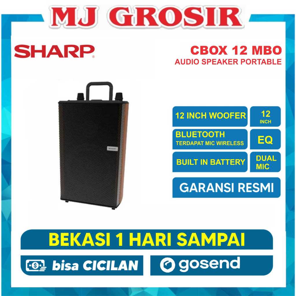 SHARP SPEAKER AUDIO CBOX TRB 12 MBO CBOX-TRB12MBO BLUETOOTH