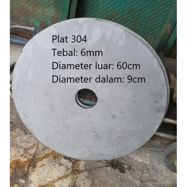 Plat stainless 304 tebal 6mm | custom