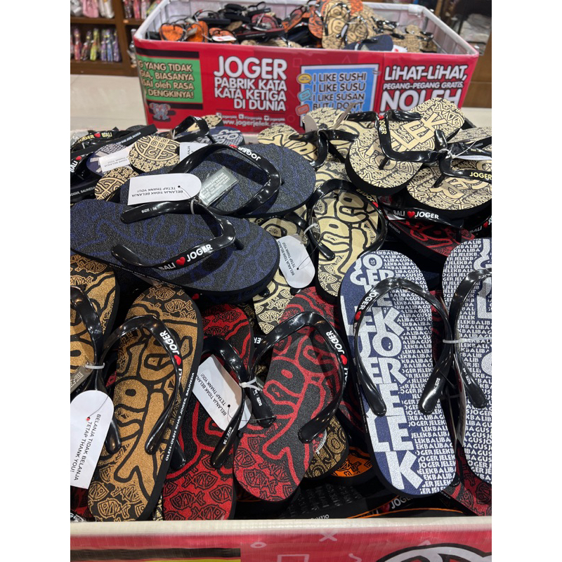 SENDAL SANDAL JOGER BALI EKONOMIS oleh oleh khas bali