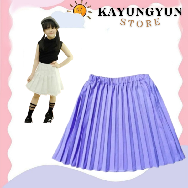 Rok Plisket Anak perempuan rok Pendek 2-8 Rok Mini Premium Higet Korean Style Modern bawahan anak