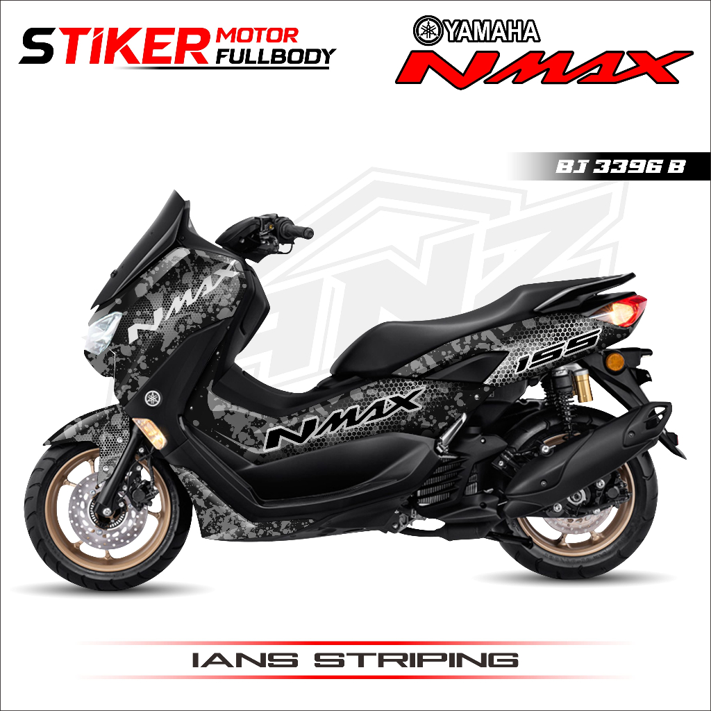 BJ 3396-STIKER MOTOR NMAX FULL BODY TERBARU VARIASI-STIKER CUTTING PRINTING LANGSUNG CETAK NMAX
