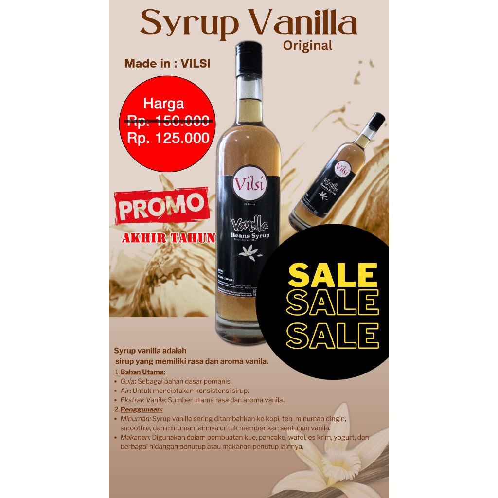 

Vanilla Syrup (Beans)