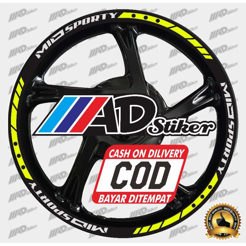 CUTTING STIKER VELG MOTOR YAMAHA  MIO SPORTY  RING 14 TERBARU
