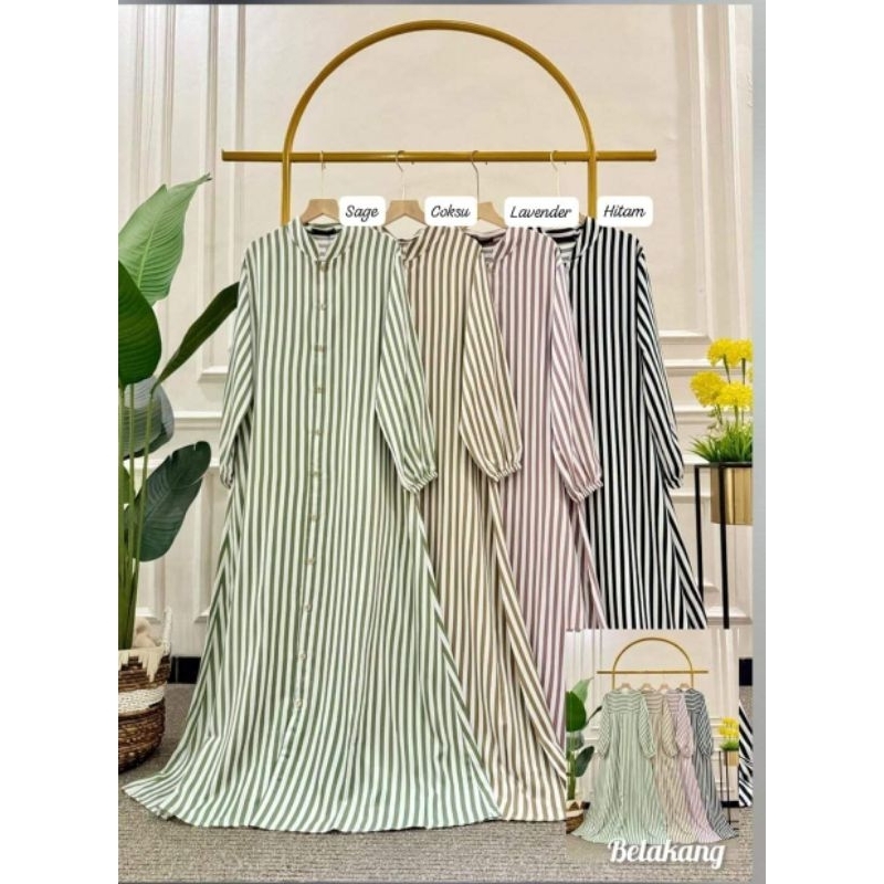 SYAFA DRESS // GAMIS MAXY DRESS SALUR BY JEVANNI ORIGINAL