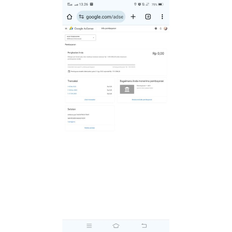 ADSENSE PIN FOR YOUTUBE