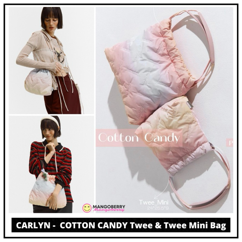 CARLYN - COTTON CANDY Twee & Twee Mini Bag (100% original)