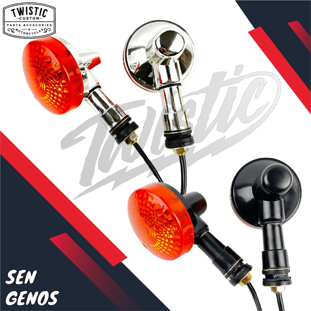 Lampu Sen Sein Klasik Genos Motor CB W175 Custom Universal