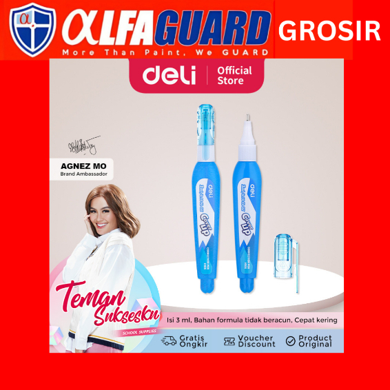 

Deli Correction Pen / Tip Ex 3ml Cepat Kering Tidak Beracun EH10590