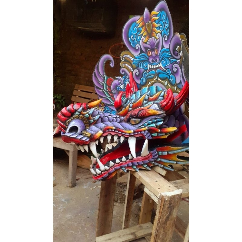 barongan devil dewasa ungu.
