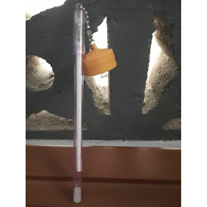 

purple pen with eraser / bolpen gantungan lucu dimsum