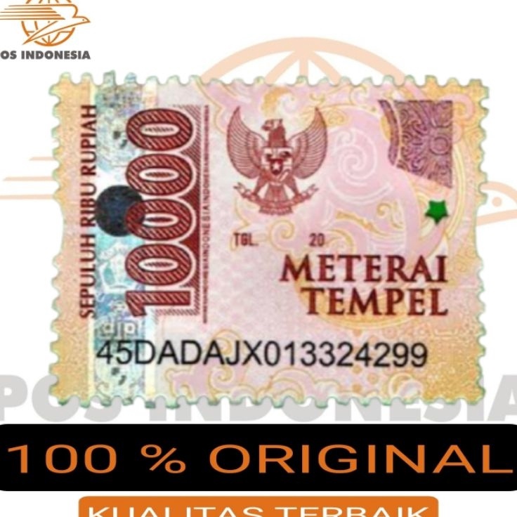 Super Promo Materai 10000 Asli 100% Materai Pos ➥☈✥