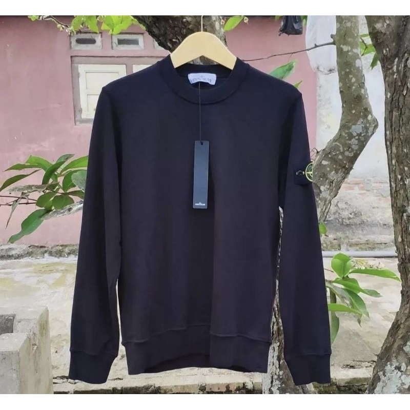stone island Crewneck sweatshirt black bnwt 100% authentic