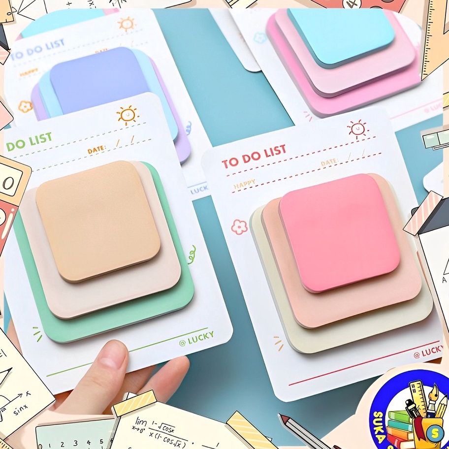 

Murah Sticky Note Memo Tempel Aesthetic 3 Set 90 Lbr AT0112 ➯⁂✯