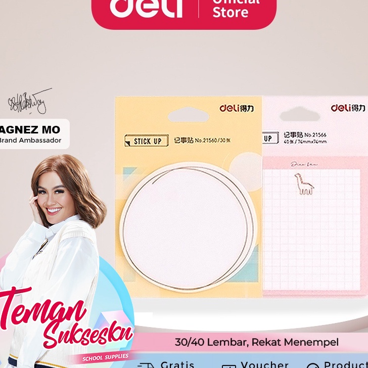 

Paling Popular Deli Sticky Notes Berwarna Dengan Motif Hewan Lucu 30/40 Lembar 2155X 2156X Ready