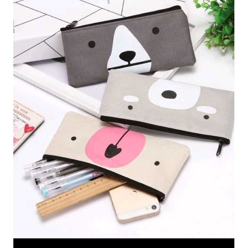

Tempat Pensil Pulpen Kain Kanvas Karakter Hewan Lucu Kotak Pensil Siswa