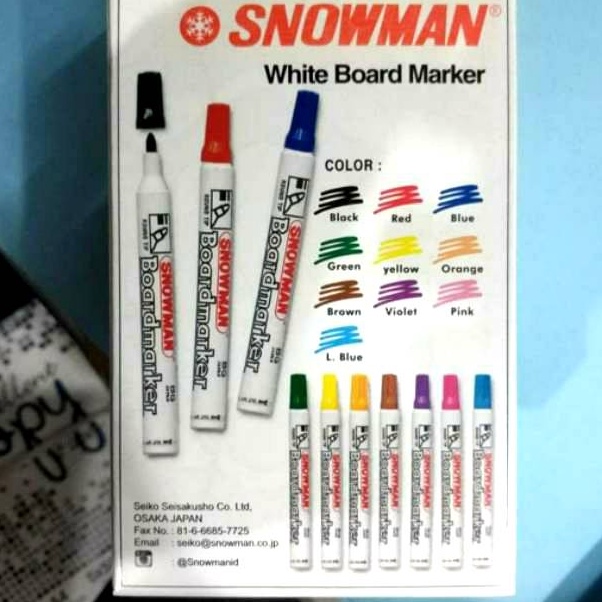 

Stok Banyak Spidol Snowman Whiteboard & Permanent ➞✸✿