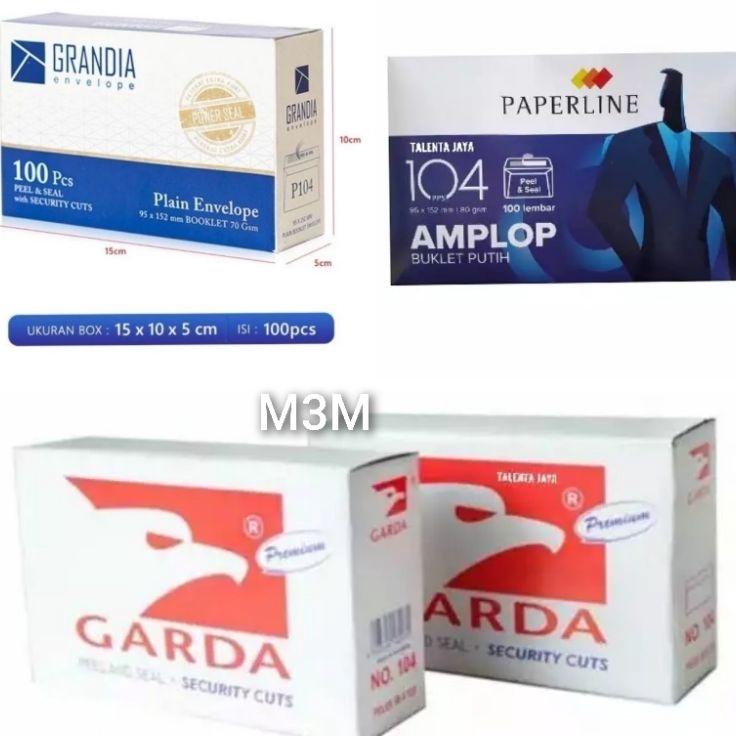 

Readystock Amplop 104 Putih Polos 100 Lembar Murah Banget