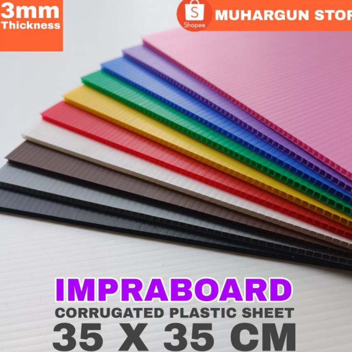 

Seller Infraboard Impraboard 3mm 35 x 35 cm / 35x35 cm / 35x35cm PP Board Art Board Pasti Murah