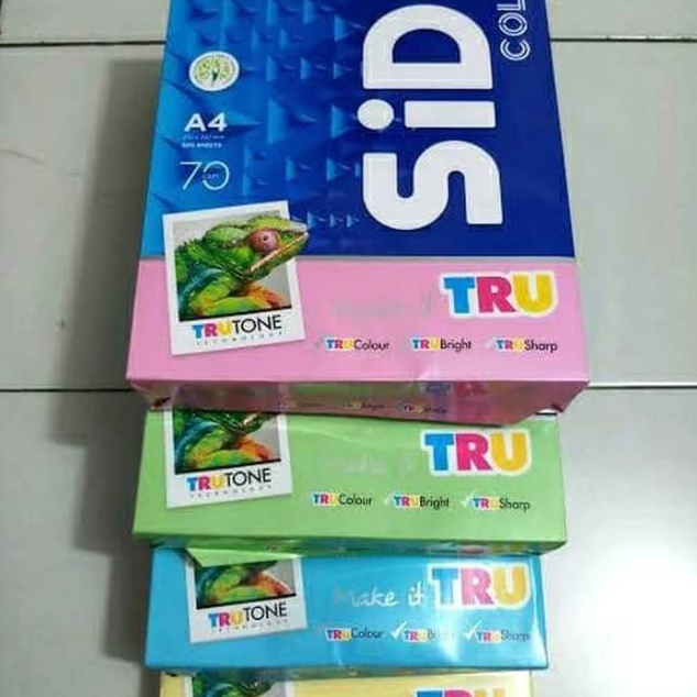 

BISA ✨COD✨ Kertas A4 70 Gram Sinar Dunia (SIDU) Warna buruan