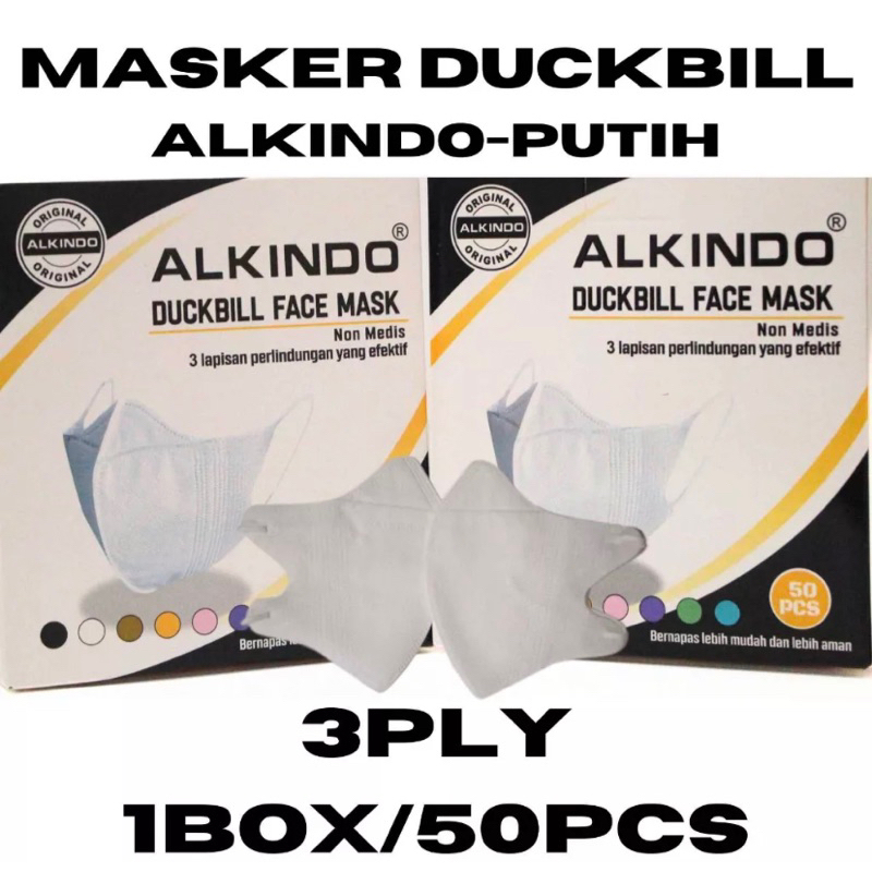 MASKER DUCKBILL ALKINDO 3 PLY/MSKER DUCKBILL ALKINDO/ALKINDO DUCKBILL ORIGINAL